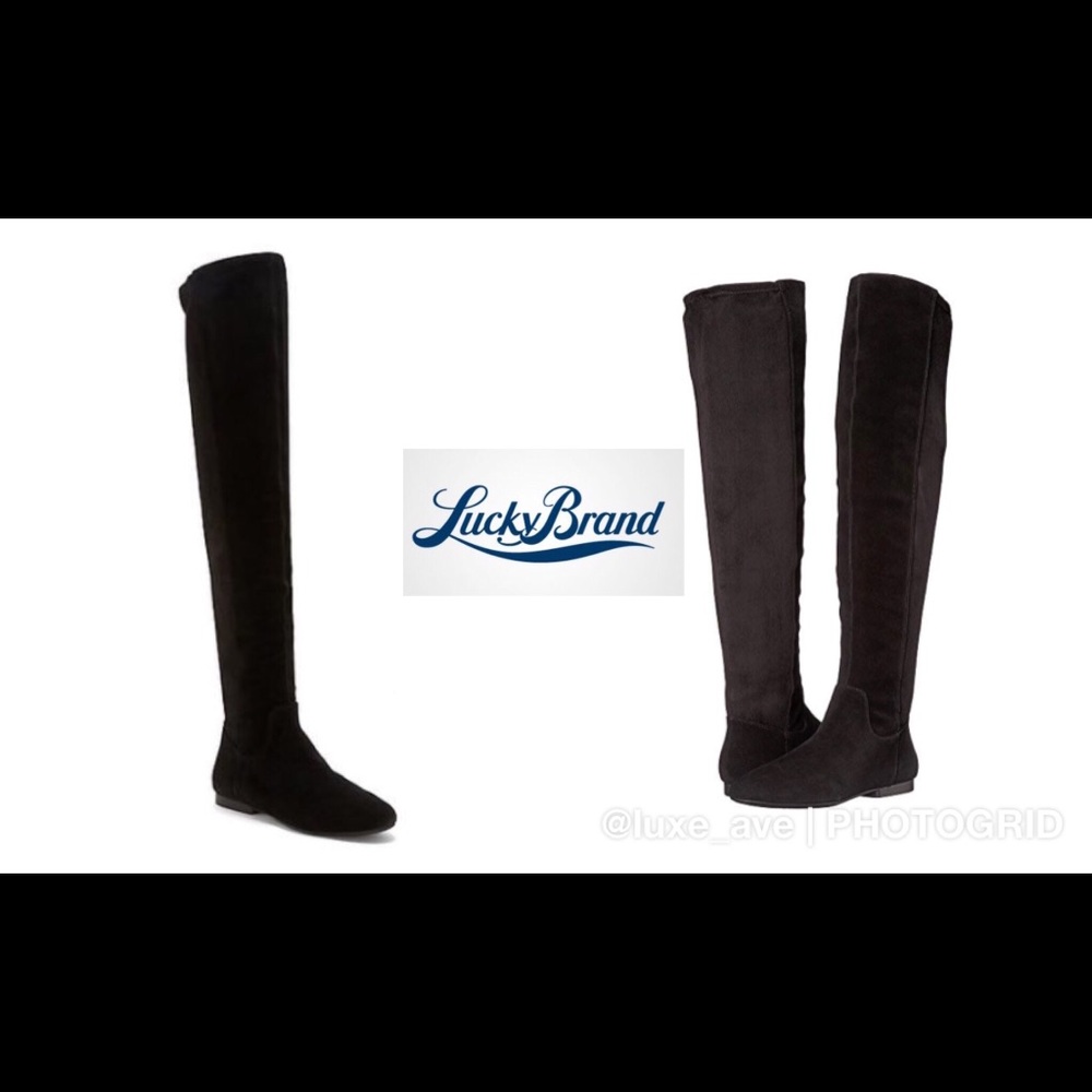 Lucky Brand 🍀 Tall Gavina Leather Suede Boots